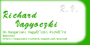 richard vagyoczki business card
